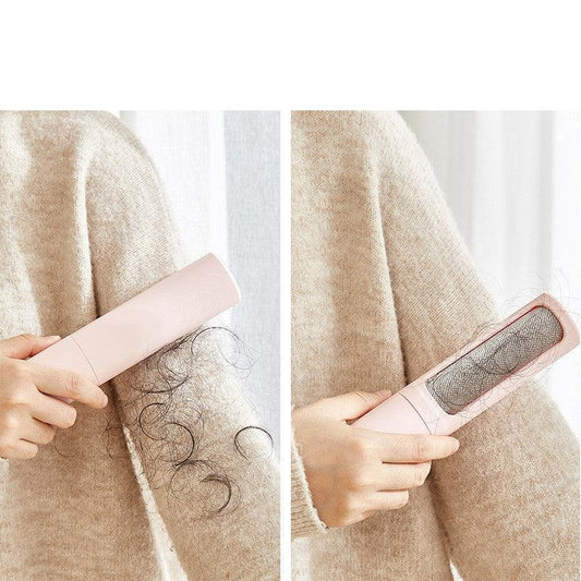 2-in-1 Portable Self-Cleaning Pet Hair Remover Brush