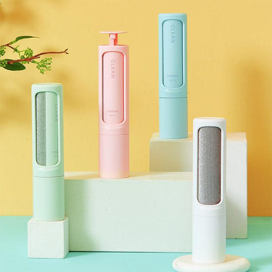 2-in-1 Portable Self-Cleaning Pet Hair Remover Brush