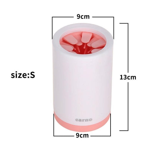 Portable Pet Paw Cleaner Cup – Soft Silicone Brush for Dogs & Cats