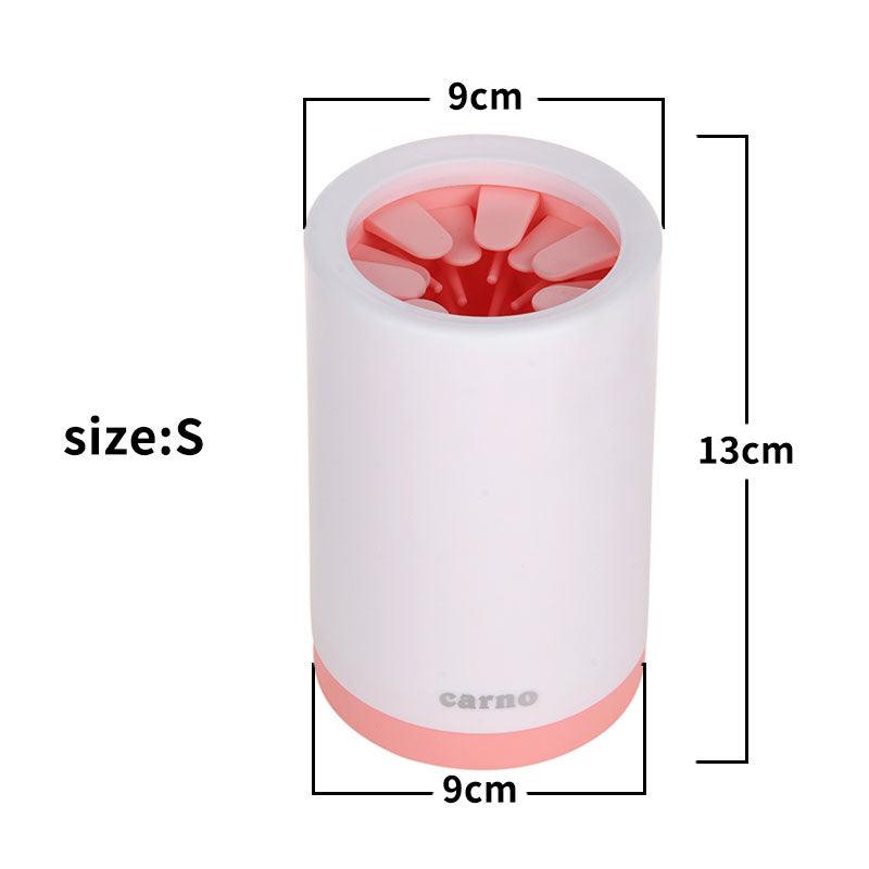 Portable Pet Paw Cleaner Cup – Soft Silicone Brush for Dogs & Cats