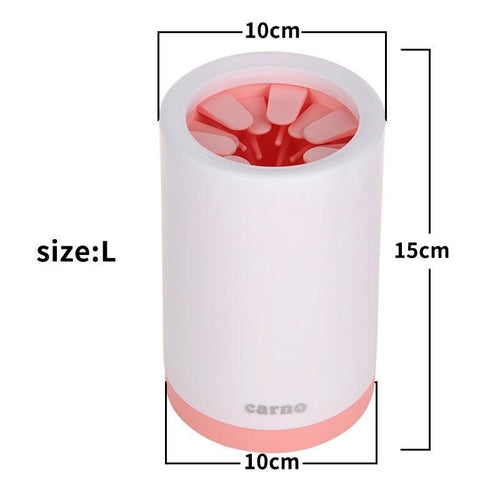 Portable Pet Paw Cleaner Cup – Soft Silicone Brush for Dogs & Cats