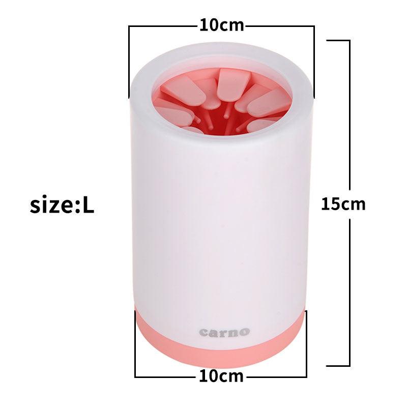 Portable Pet Paw Cleaner Cup – Soft Silicone Brush for Dogs & Cats