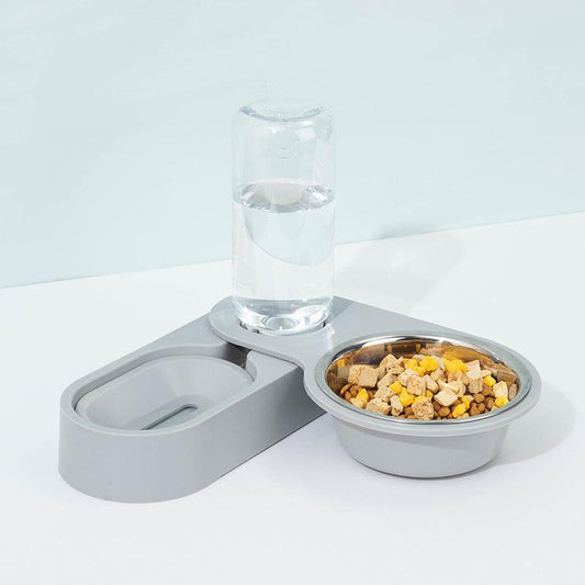 Automatic Pet Water Dispenser with Food Bowl