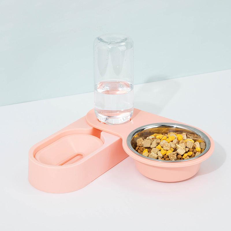 Automatic Pet Water Dispenser with Food Bowl