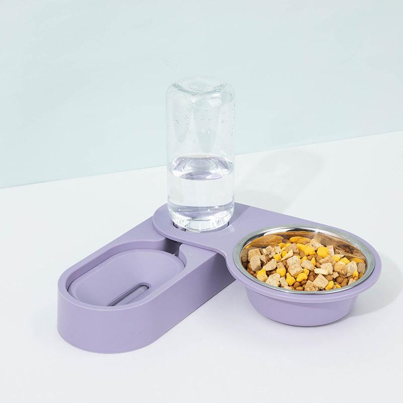 Automatic Pet Water Dispenser with Food Bowl